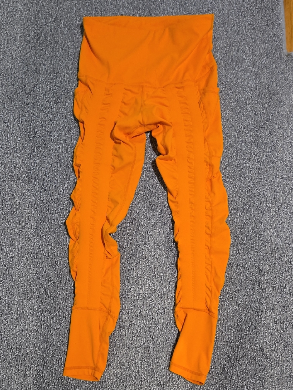 Sweetflexx Resistance Band Orange Capri Length Leggings Size 6